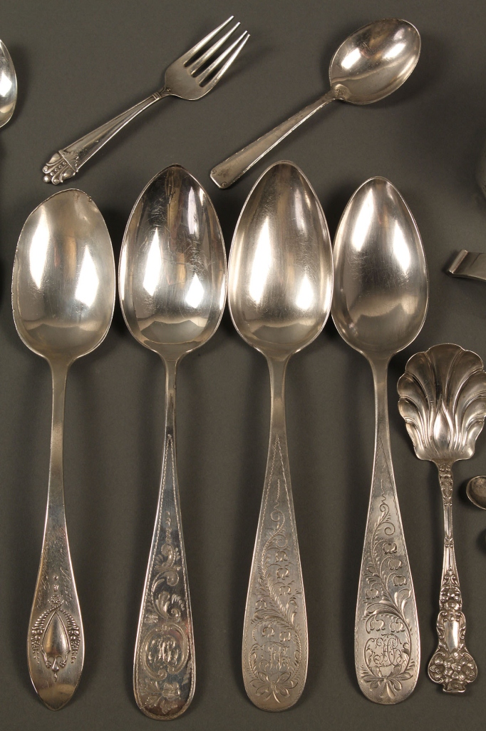 Lot 716: Assorted Grouping of Sterling Silver Flatware