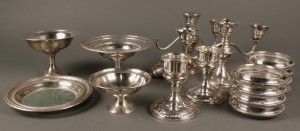 Lot 720: Lot of Sterling Silver Table Items