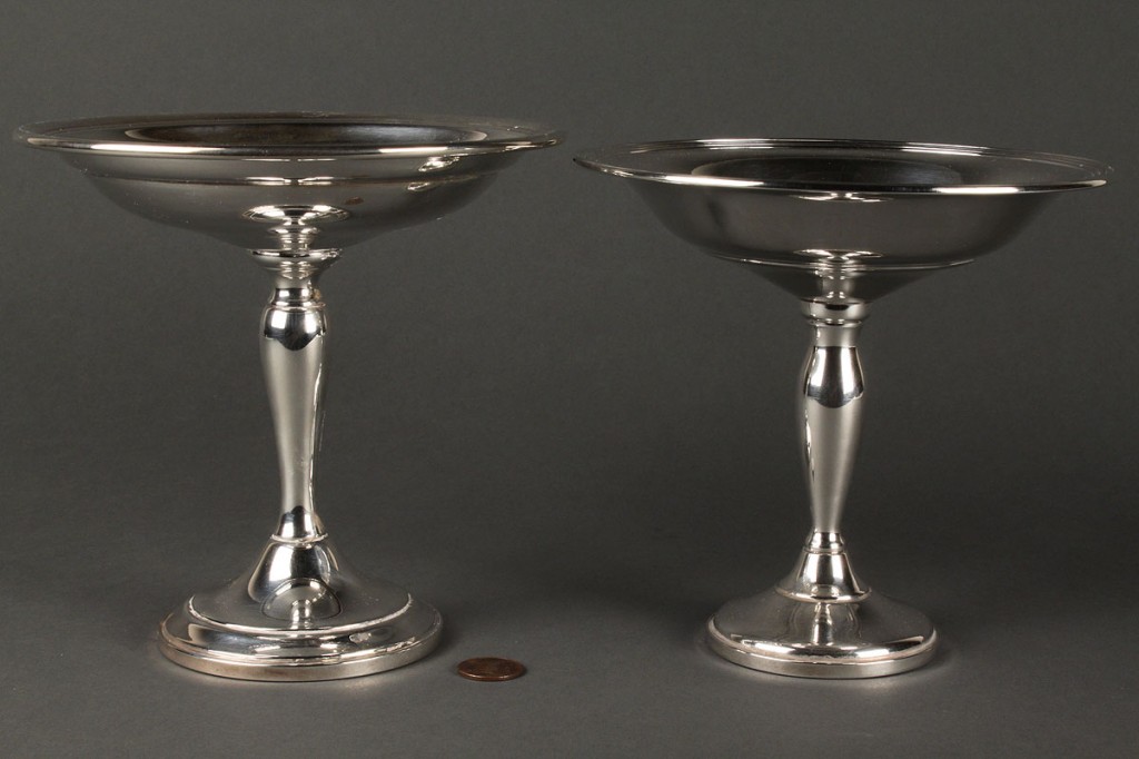 Lot 721: Five Sterling Silver Table Items