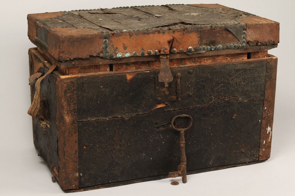 Lot 72: War of 1812 Campaign Chest w/contents, Maj. Christ
