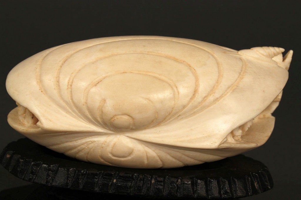 Lot 9: Chinese Ivory Carved Shell