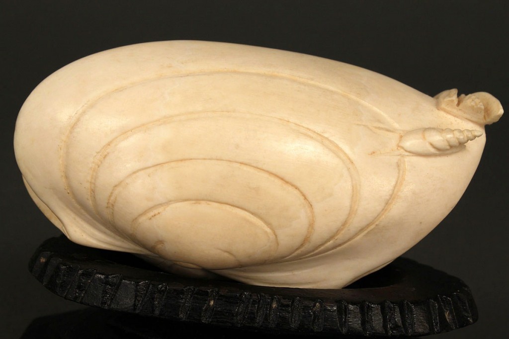 Lot 9: Chinese Ivory Carved Shell