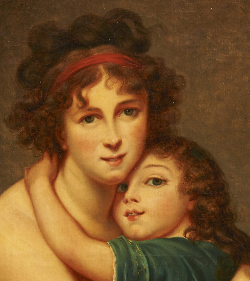 Lot 100: After Elisabeth Vigee Le Brun, Self-Portrait with her Daughter