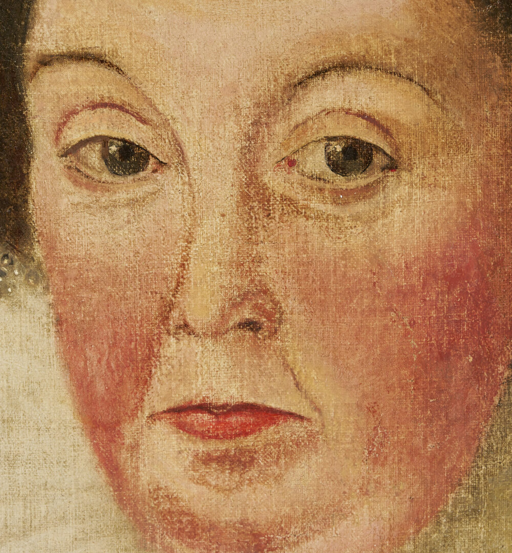 Lot 103: English Portrait of a Lady, Circle of Paul van Somer