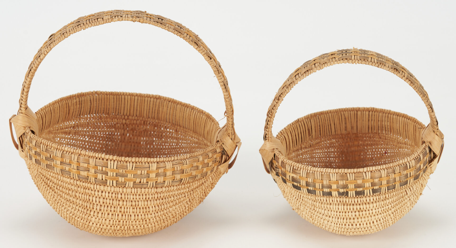Lot 167: Set of 4 Middle TN Miniature Graduated Baskets, Attrib. Prater