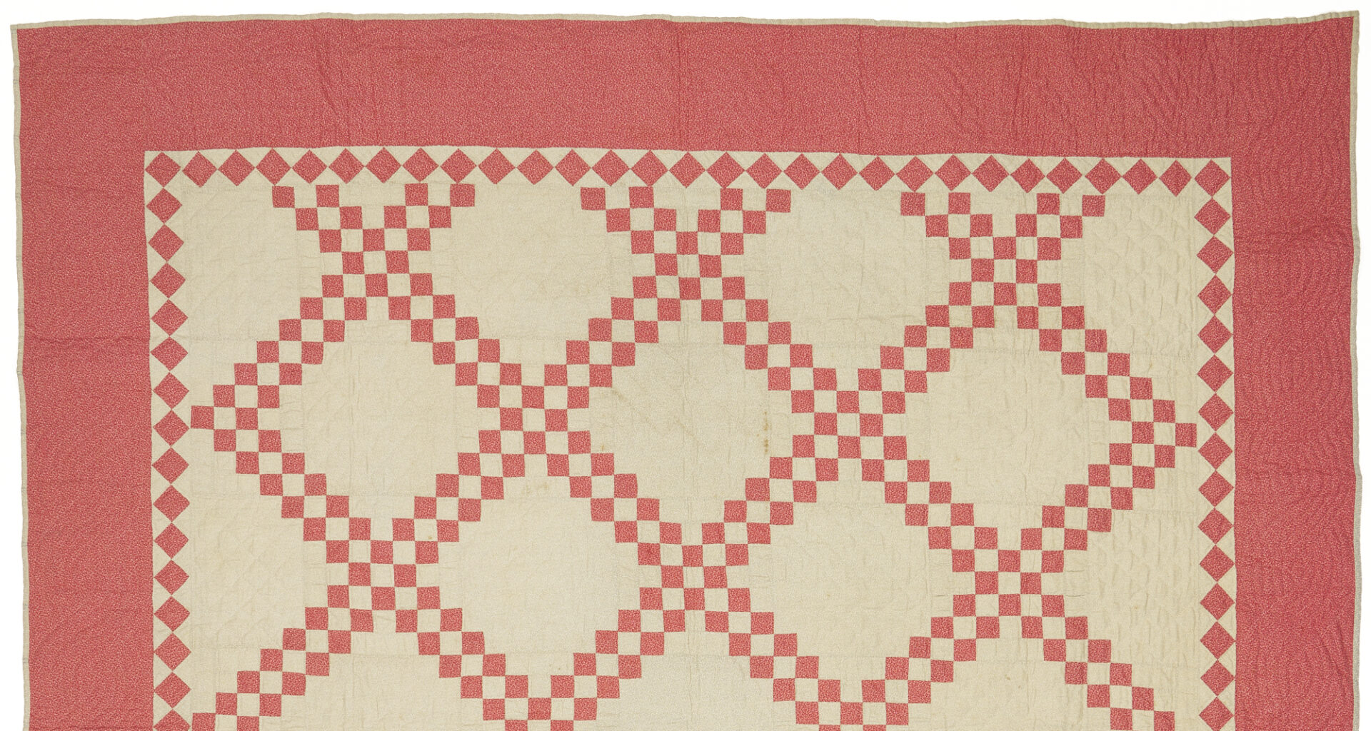 Lot 182: 2 American Quilts, incl. Double Irish Chain, Star of Bethlehem