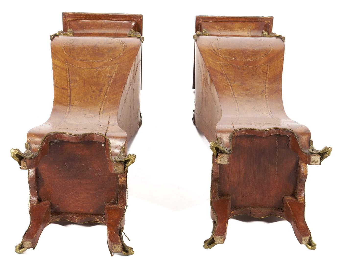 Lot 204: Pair of French Louis XV Style Bronze Mounted Pedestals