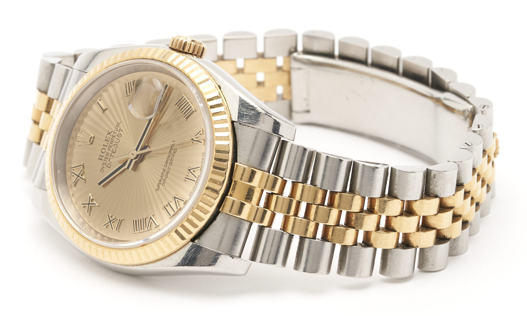 Lot 23: Rolex Oyster Perpetual Datejust Two-Tone Wristwatch