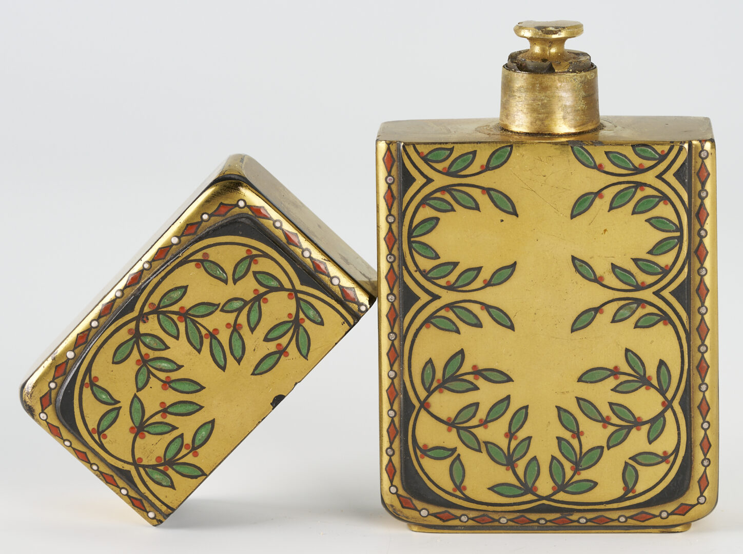 Lot 254: Babani Abdulla Enameled Glass Perfume, c. 1926