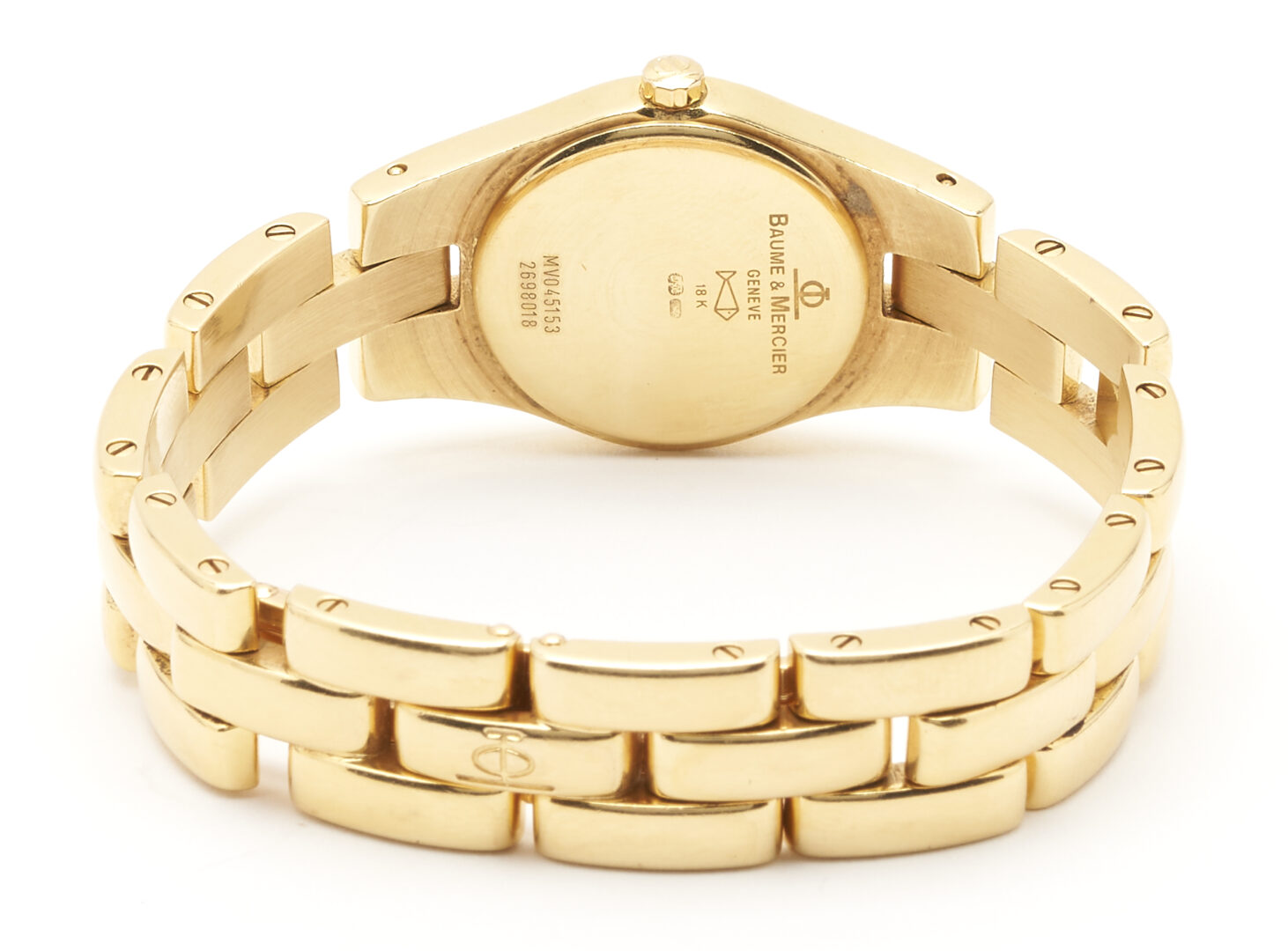 Lot 260: Ladies' 18k Gold Baume & Mercier Linea Wristwatch