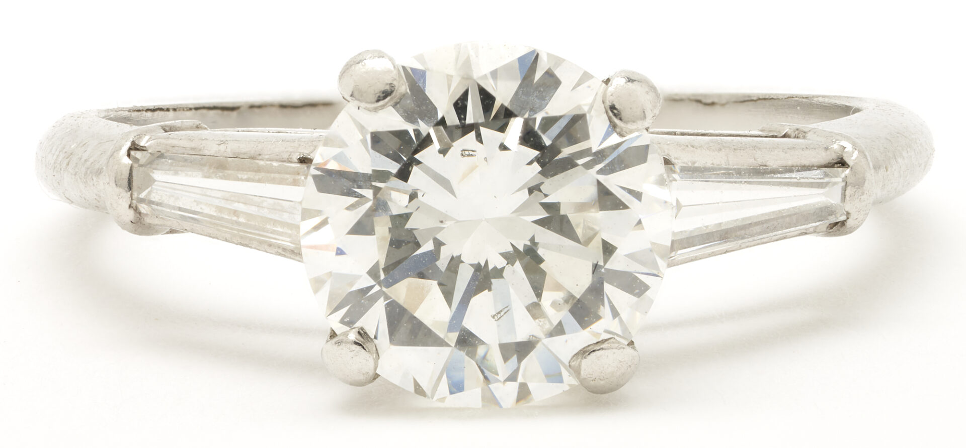 Lot 27: 2.03 Carat Platinum & Diamond Engagement Ring, GIA Report