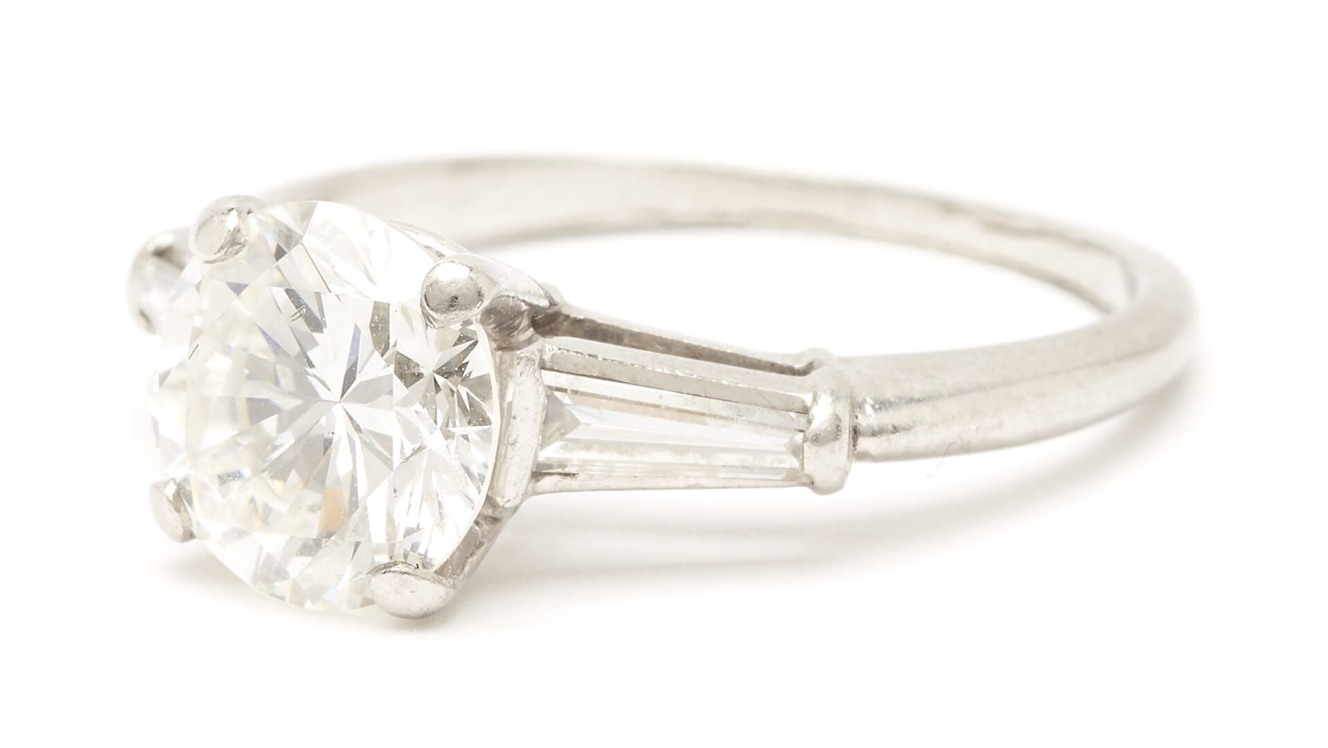 Lot 27: 2.03 Carat Platinum & Diamond Engagement Ring, GIA Report