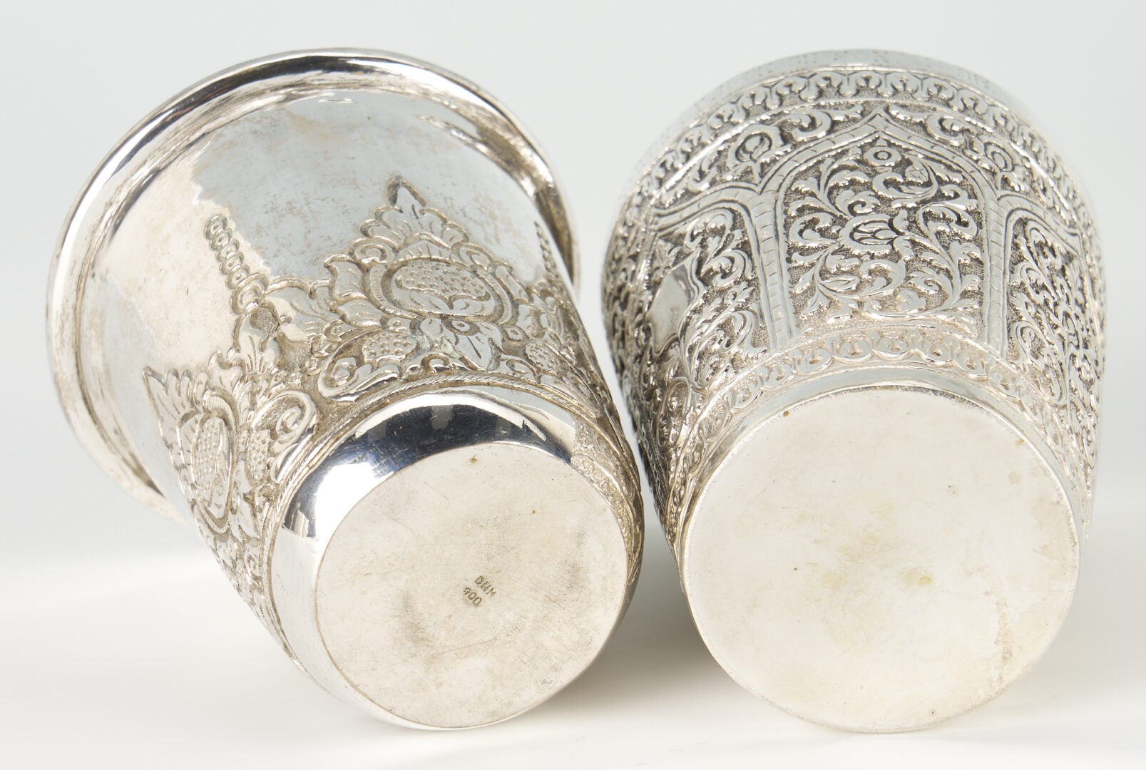 Lot 2: 4 Asian silver cups including Rifle Presentation Trophy Cup