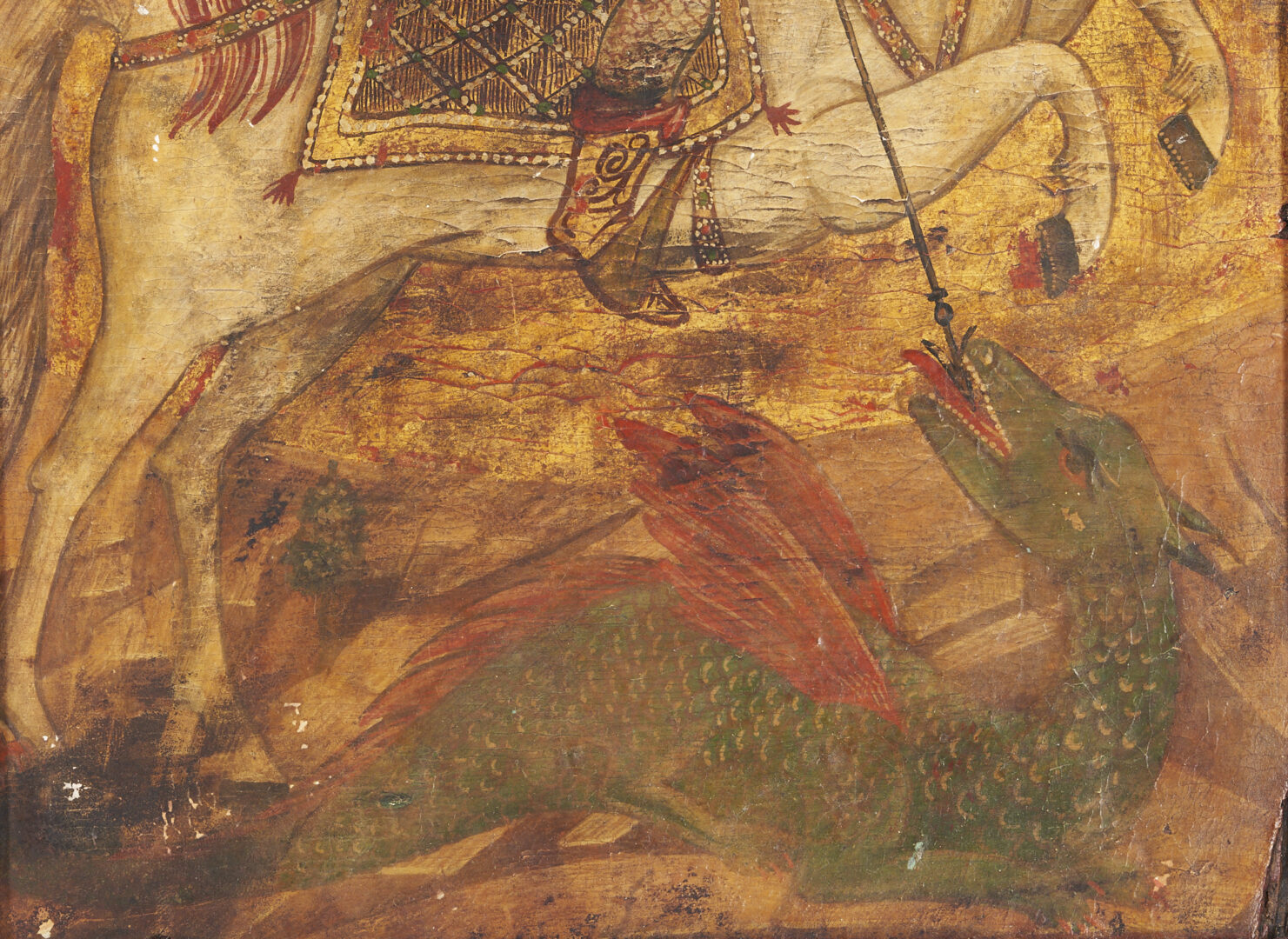 Lot 303: Greek Icon, St. George Slaying the Dragon