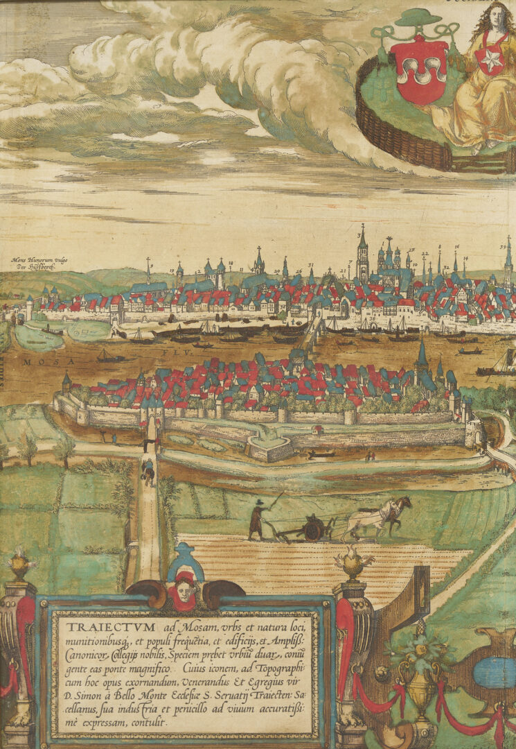 Lot 307: Two 16th C. European City View Prints, Braun and Hogenberg