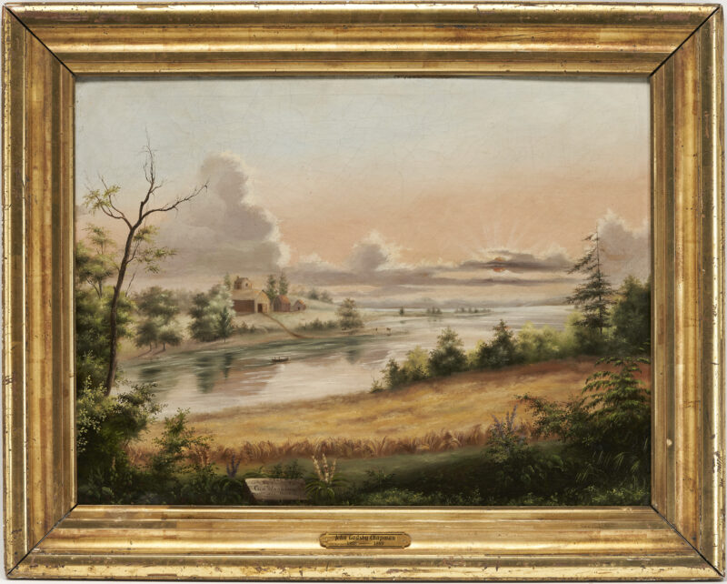 Lot 326: View of the Birthplace of George Washington, after John Chapman, 19th C.