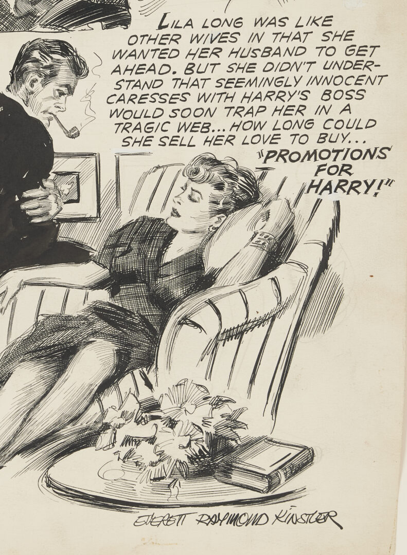 Lot 338: Everett Kinstler Original Comic Art, Realistic Romance #3