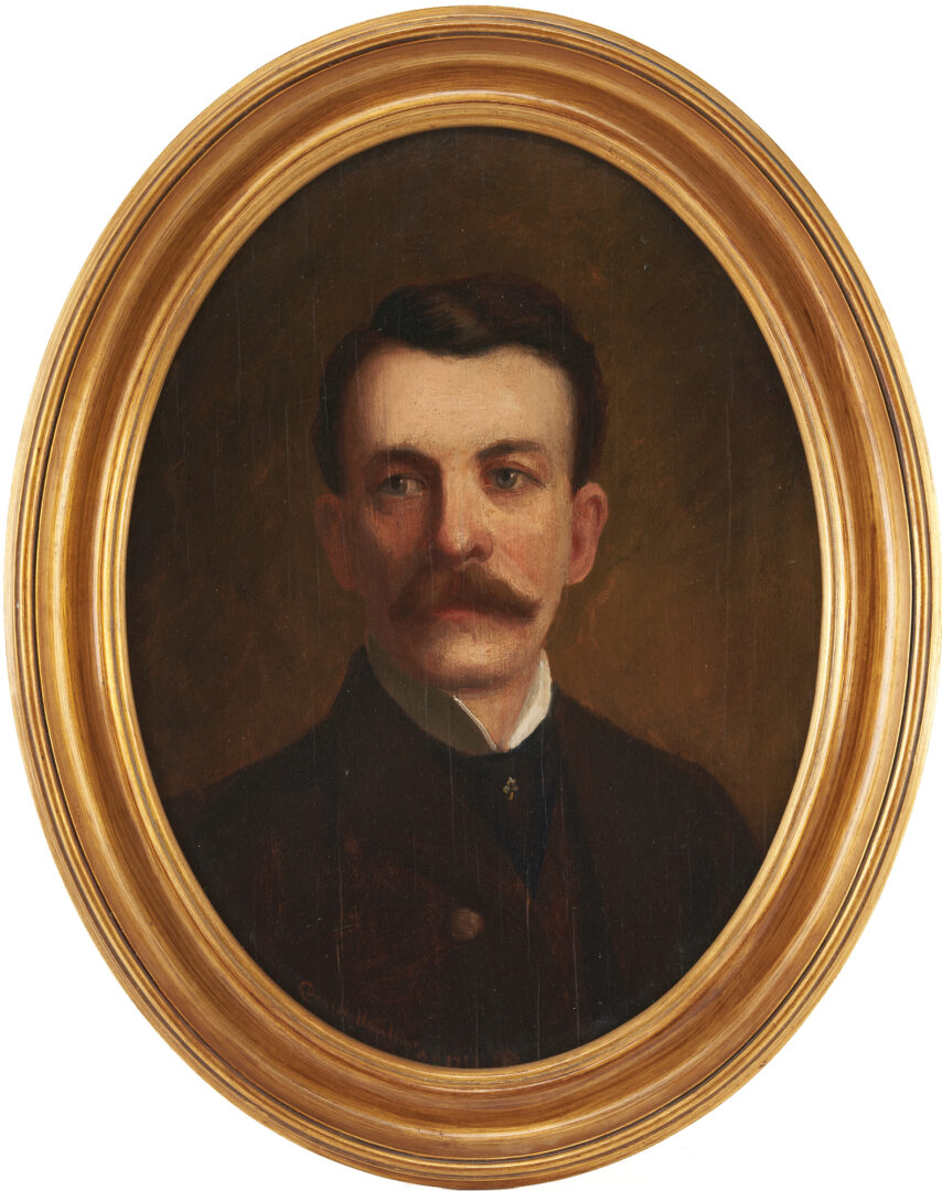 Lot 355: Cornelius Hankins, Oval Portrait of a Gentleman, poss. J. Weakley