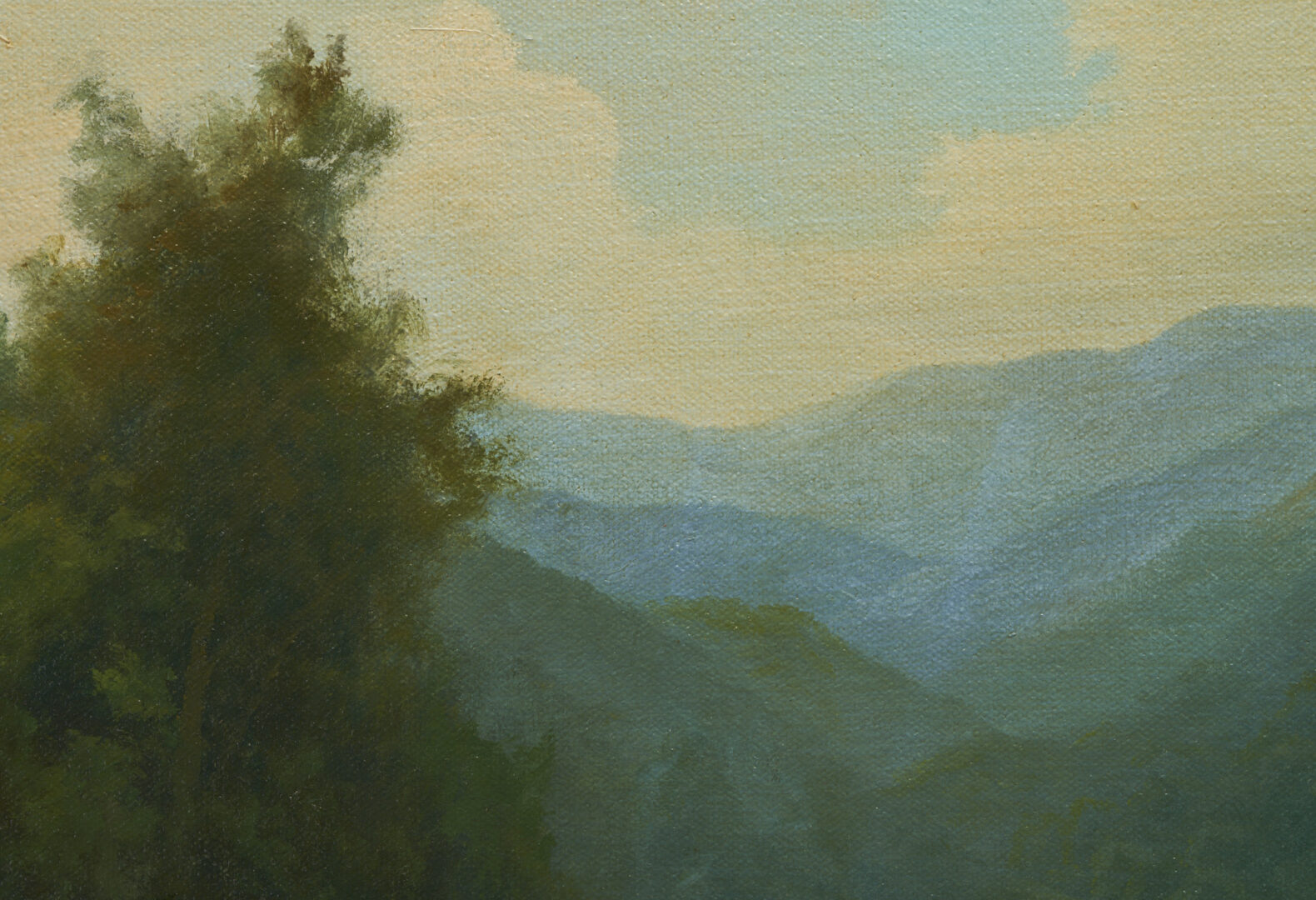 Lot 359: Small Ron Williams O/C Smoky Mountains Landscape