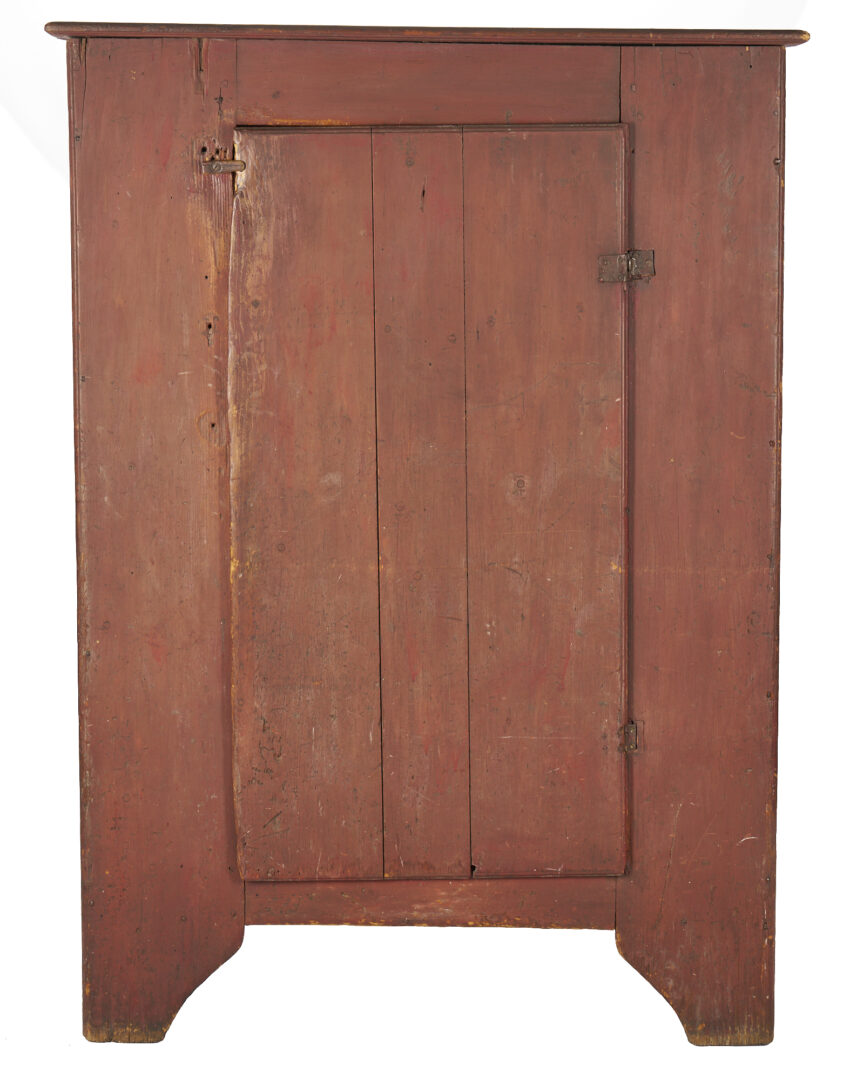 Lot 363: Mid-Atlantic Painted Standing Wall Cupboard, Early 19th c.