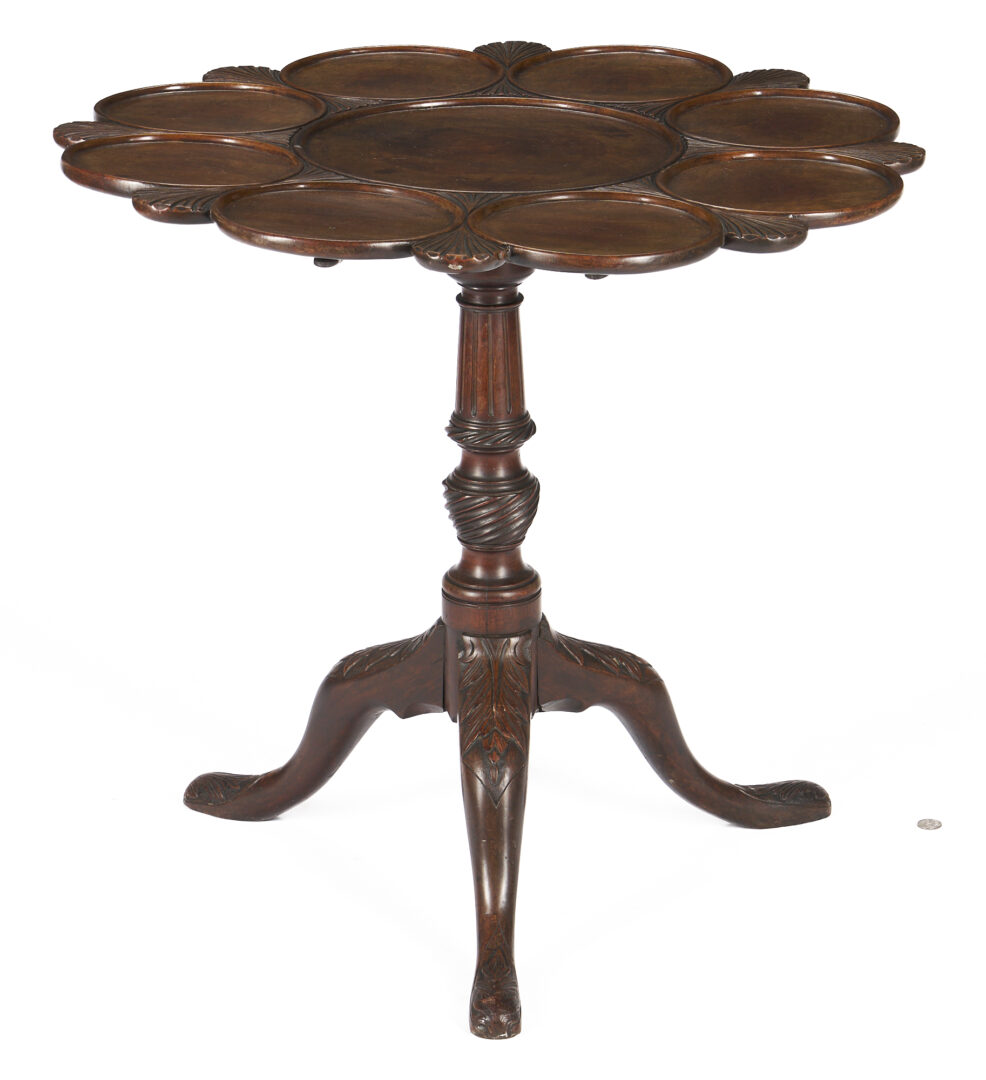 Lot 364: English Mahogany George III Style Supper Table