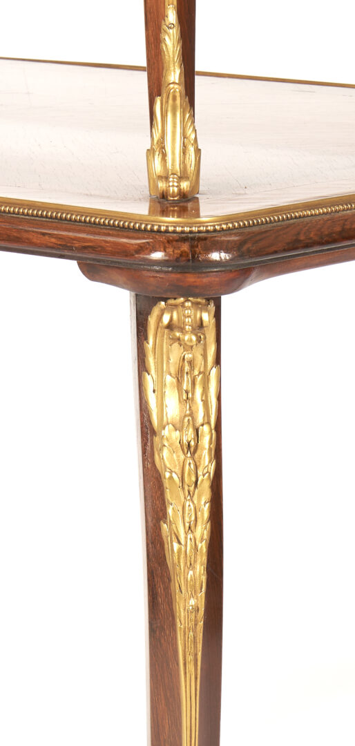 Lot 367: French Louis XV Style Two-Tiered Pastry Table