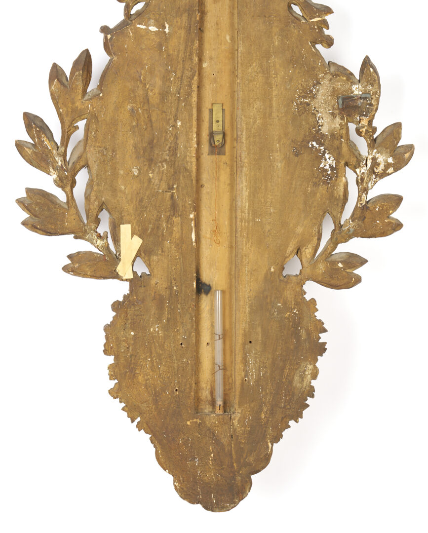 Lot 369: French Carved Giltwood Barometer
