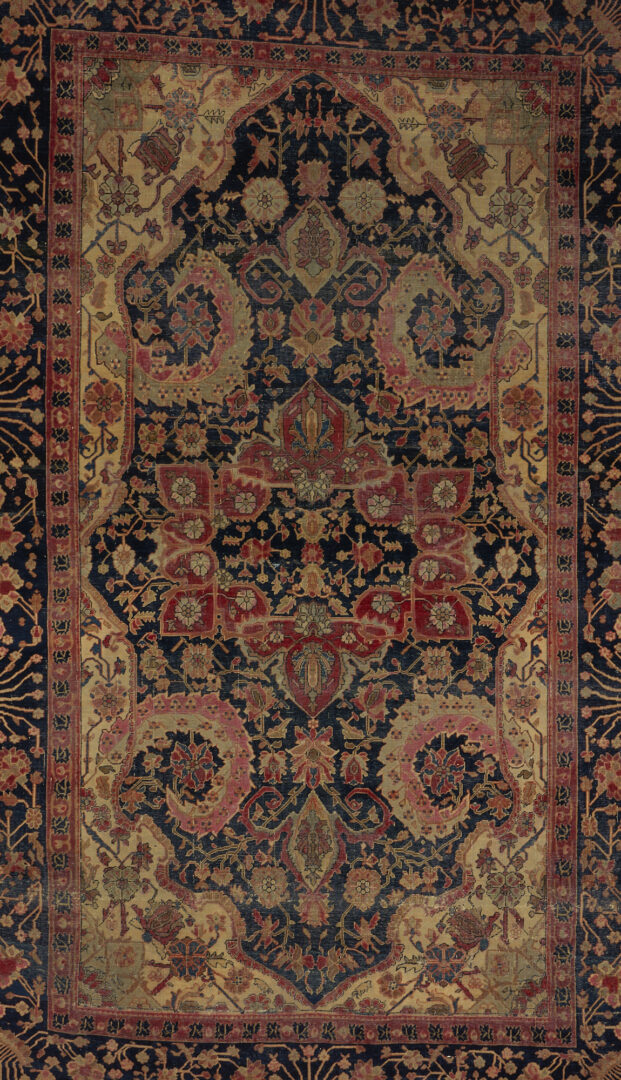 Lot 382: Persian Farahan Sarouk Area Rug, Late 19th Century; Approx. 7' x 4'