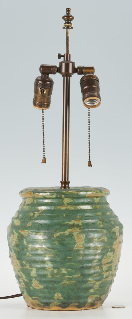 Lot 391: 2 Fulper Art Pottery Table Lamps