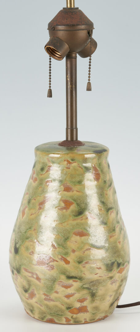Lot 391: 2 Fulper Art Pottery Table Lamps