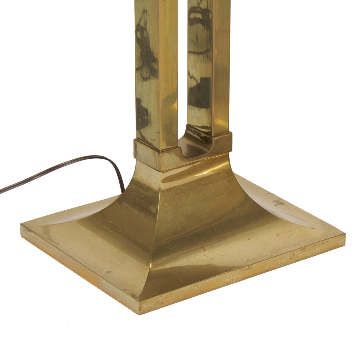 Lot 406: Pair of Contemporary Solid Brass Floor Lamps, Chapman