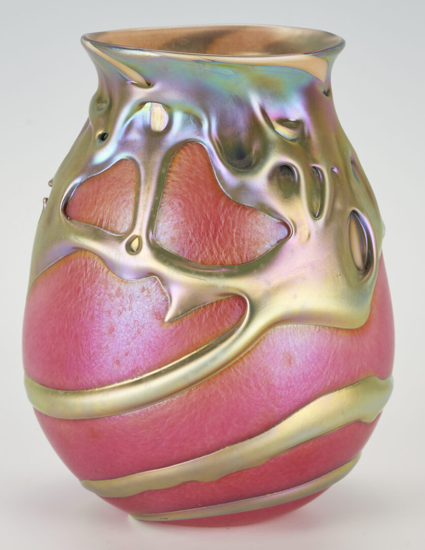 Lot 415: Charles Lotton Glass Lava Vase