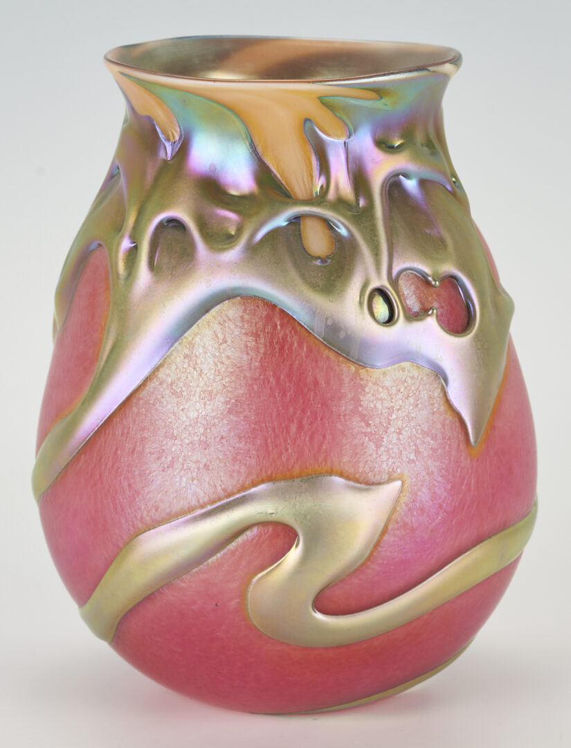 Lot 415: Charles Lotton Glass Lava Vase