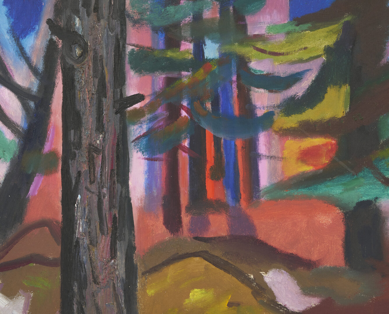 Lot 452: Maurice Freedman Oil Painting, Pine Forest