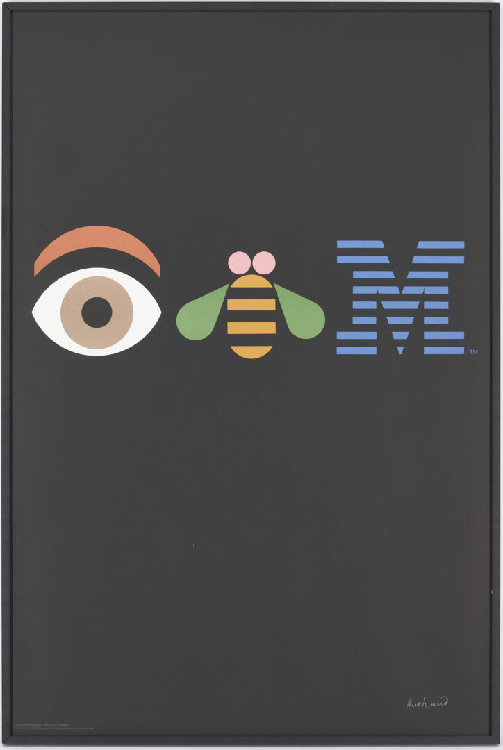 Lot 455: Paul Rand IBM Rebus Poster