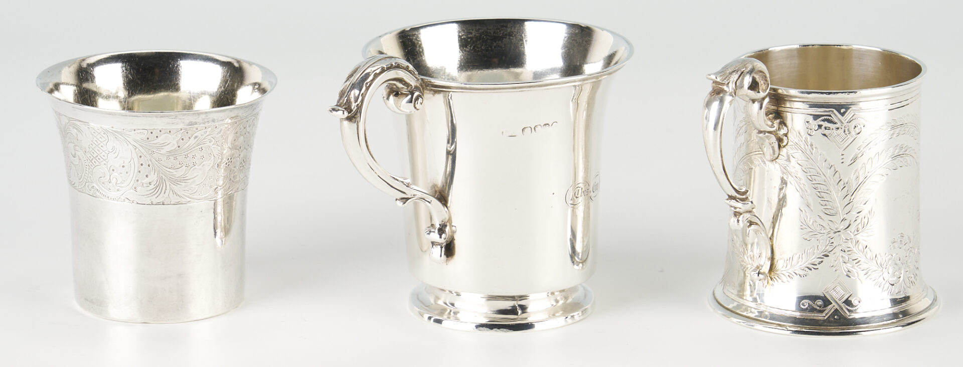 Lot 45: 3 English Sterling Silver Agricultural presentation cups