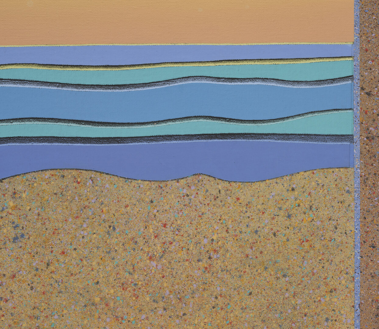 Lot 474: Victor Huggins Acrylic on Canvas Seascape Painting, Currituck
