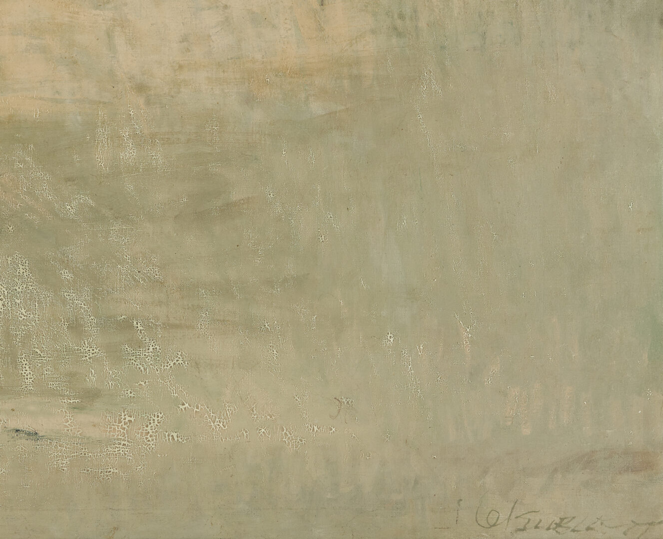 Lot 475: Large Carl Sublett Oil on Canvas Abstract, ex- Senator Howard Baker, Jr. Collection