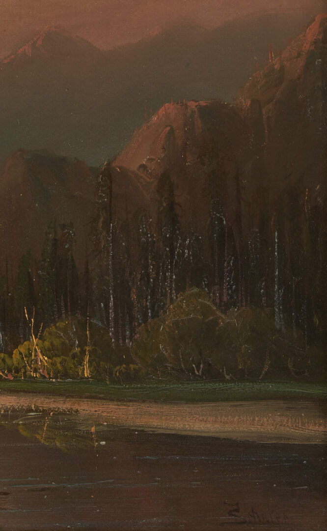 Lot 487: Frederick Schafer O/C, Castle Rock w/ Columbia River, Oregon Landscape