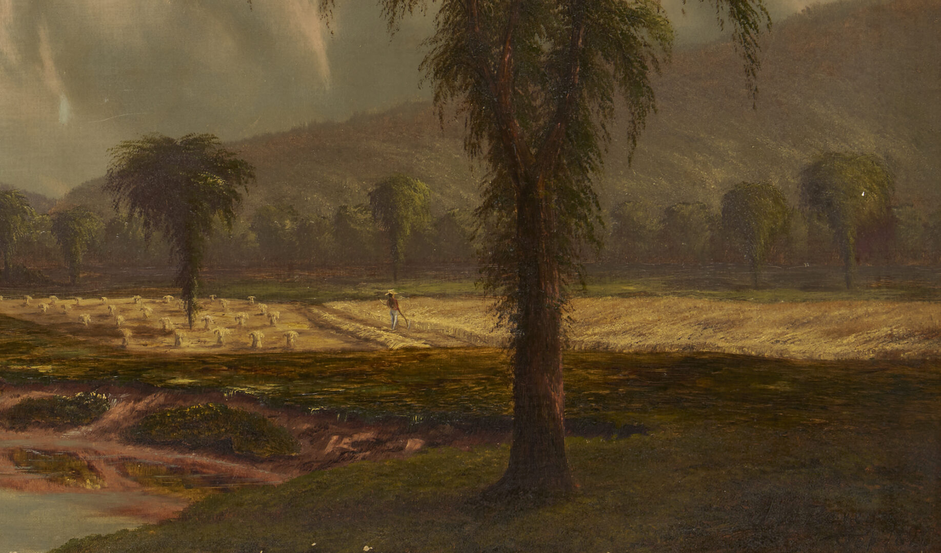 Lot 488: Thomas Waine Perry O/C 19th Century California Landscape Painting