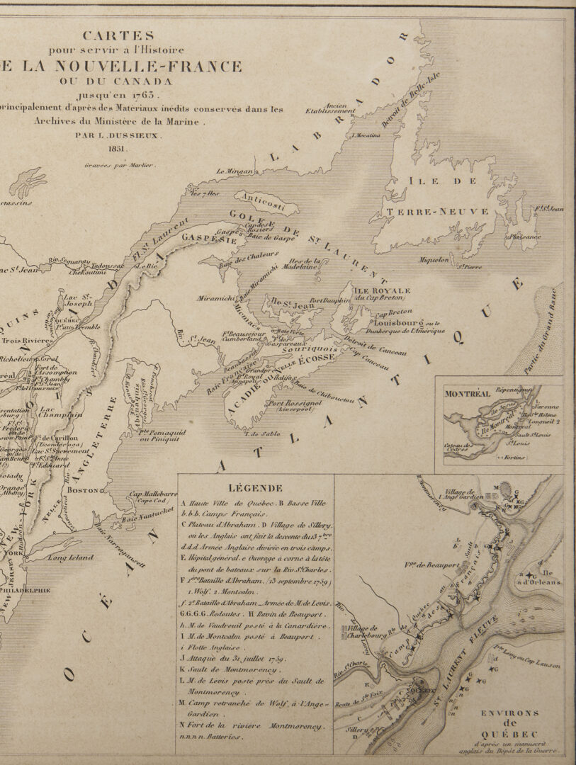Lot 508: 2 Early North America Maps, Incl. Scarce Bowen & Canada