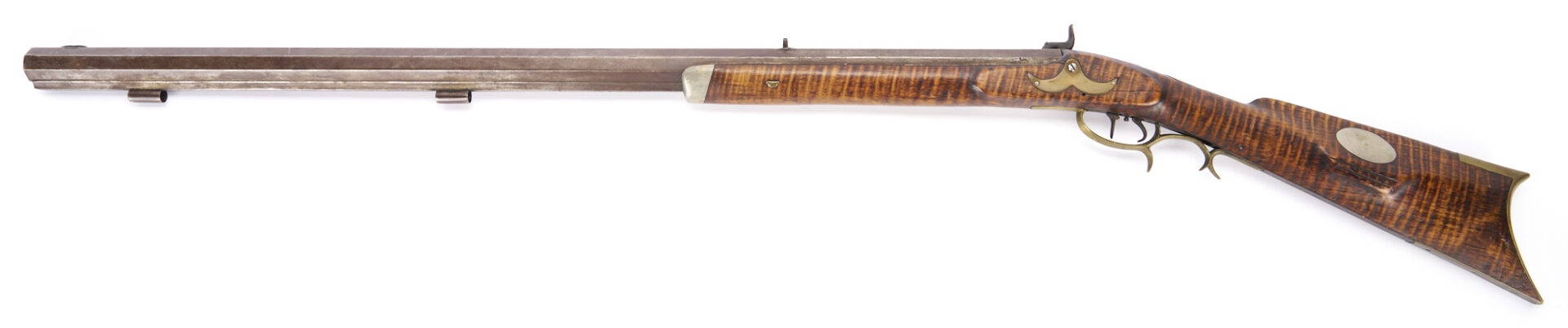 Lot 525: J. Griffith .52 cal Muzzleloading Rifle; Cincinnati; Walter Cline Collection