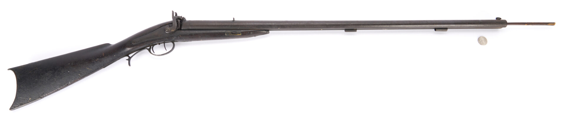 Lot 530: Combination Percussion Rifle/Shotgun; DeLong & Son, Chattanooga; Walter Cline Collection