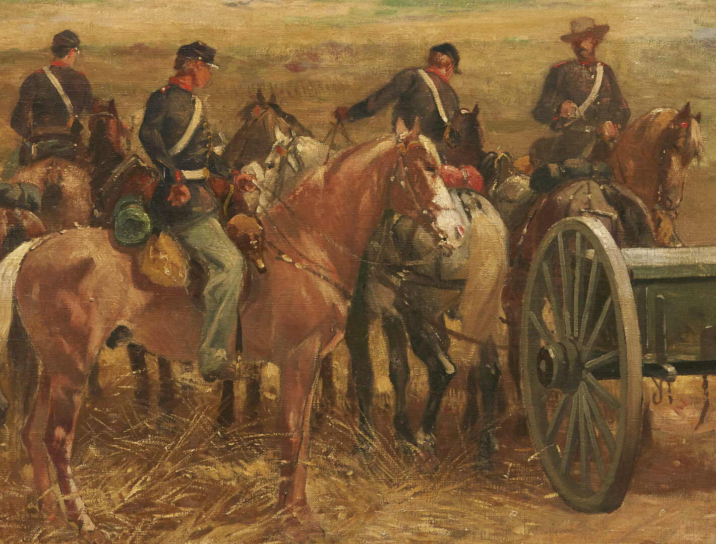 Lot 536: Large Civil War Scene, attrib. Paul Dominique Philippoteaux