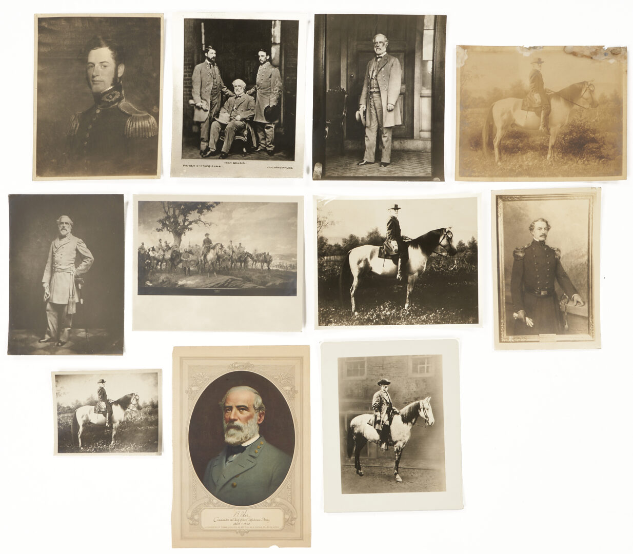 Lot 548: Collection of 11 Robert E. Lee Images incl Traveller, Miley