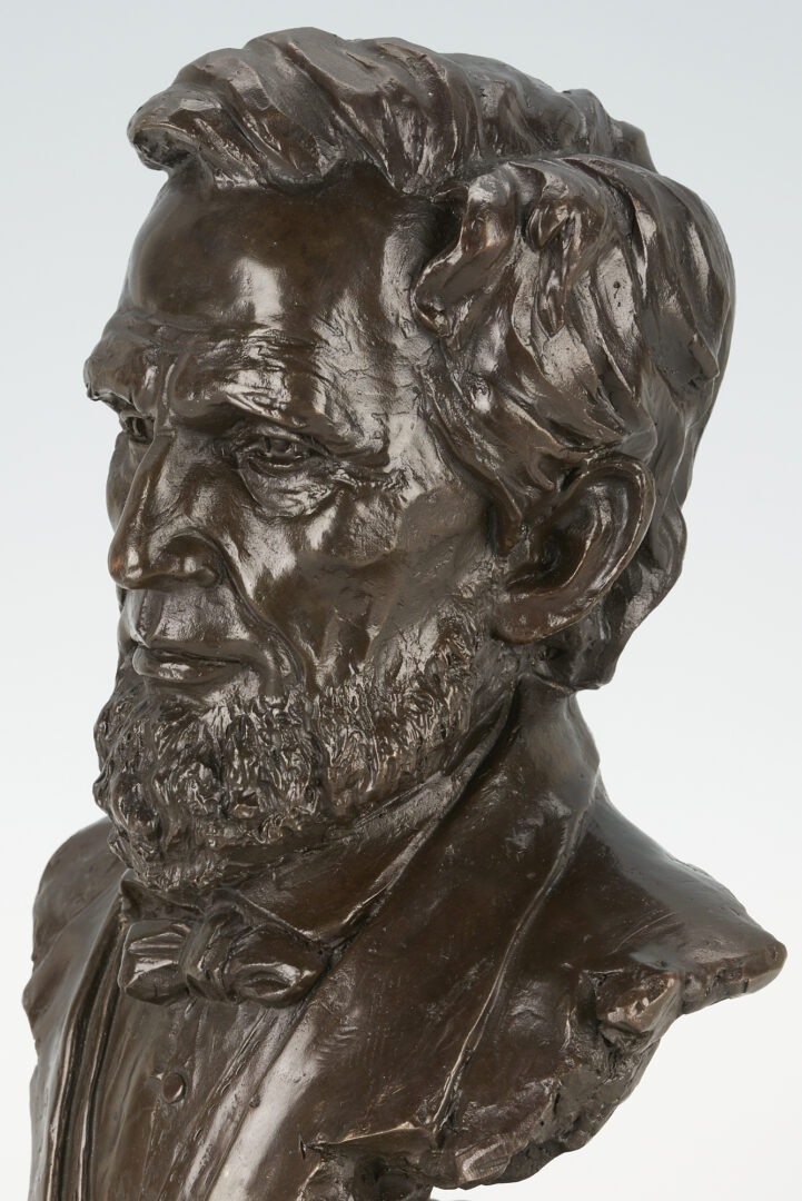 Lot 551: Bronze Bust of Abraham Lincoln