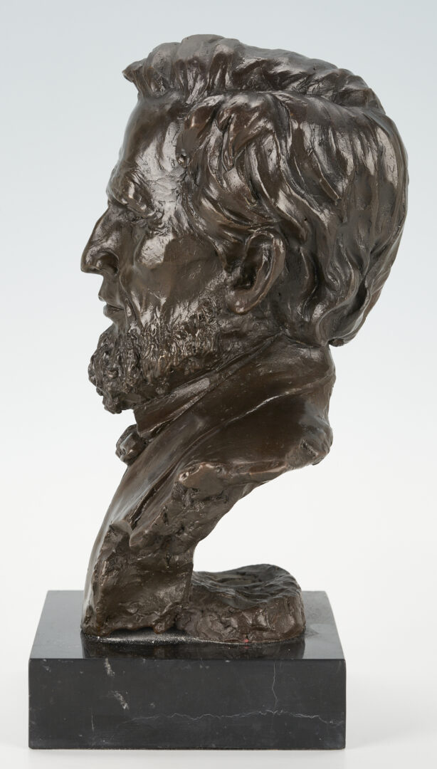 Lot 551: Bronze Bust of Abraham Lincoln