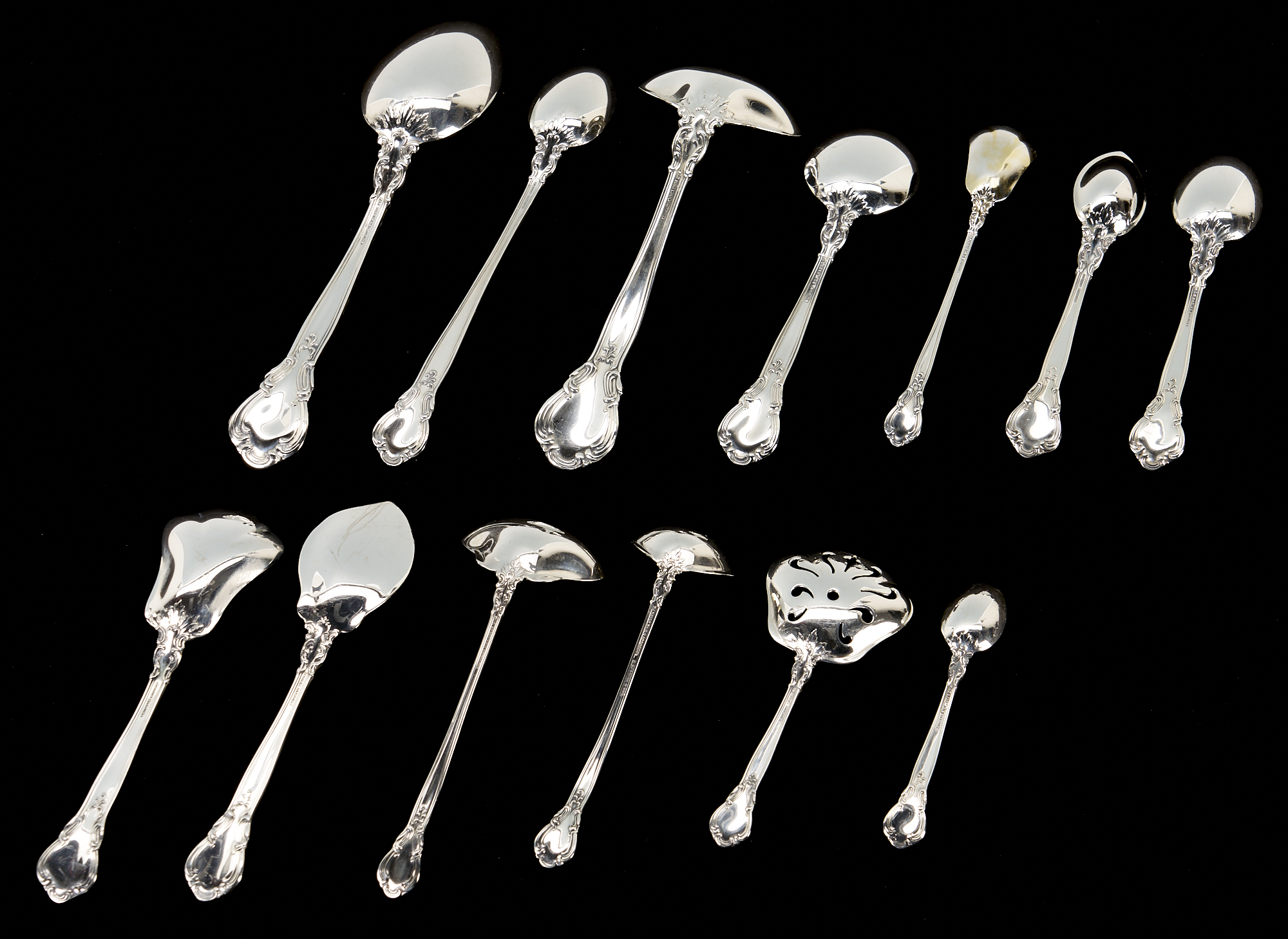 Gorham Chantilly Sterling Silver 150 Pcs Flatware Set For 16 Old Mark No  Mono