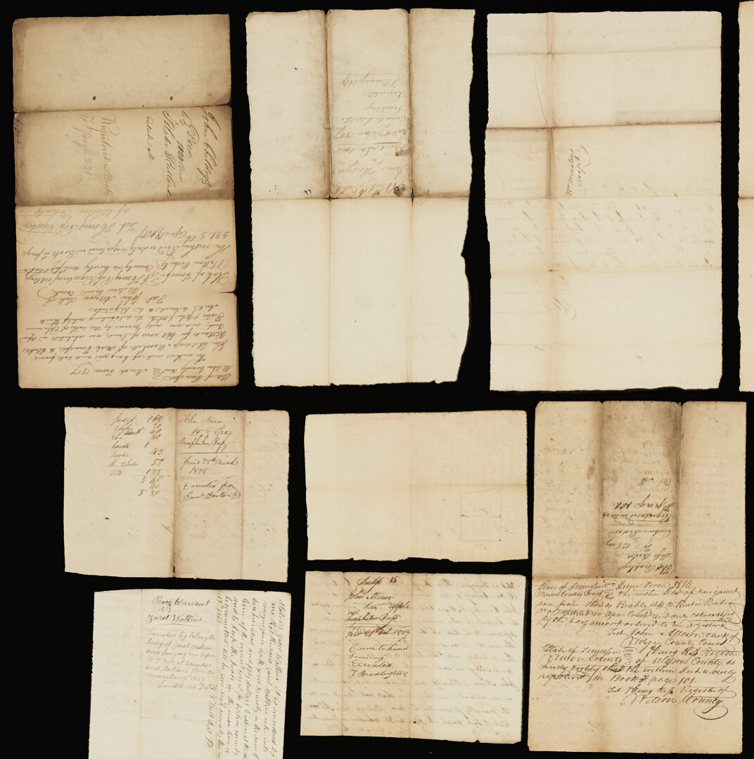 Lot 571: Group of TN 18th and 19th C. Legal Documents inc. Randal McGavock