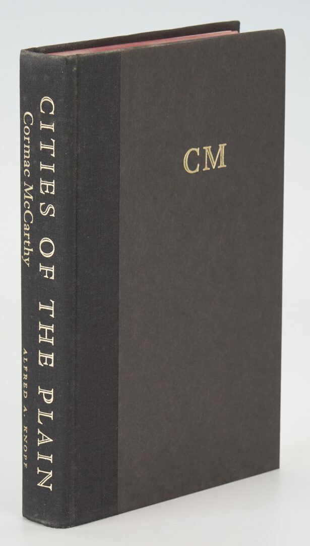 Lot 585: Cormac McCarthy, 3 Signed Firsts, Border Trilogy incl. All the Pretty Horses, The Crossing, & Cities of the Plain